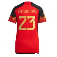 Belgium Michy Batshuayi #23 Replica Home Shirt Ladies World Cup 2022 Short Sleeve